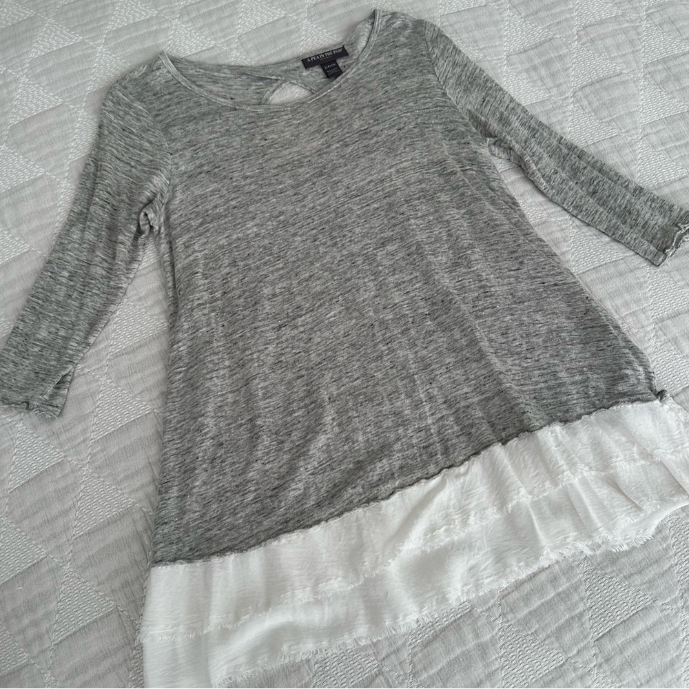 A Pea In The Pod Linen Tunic Top